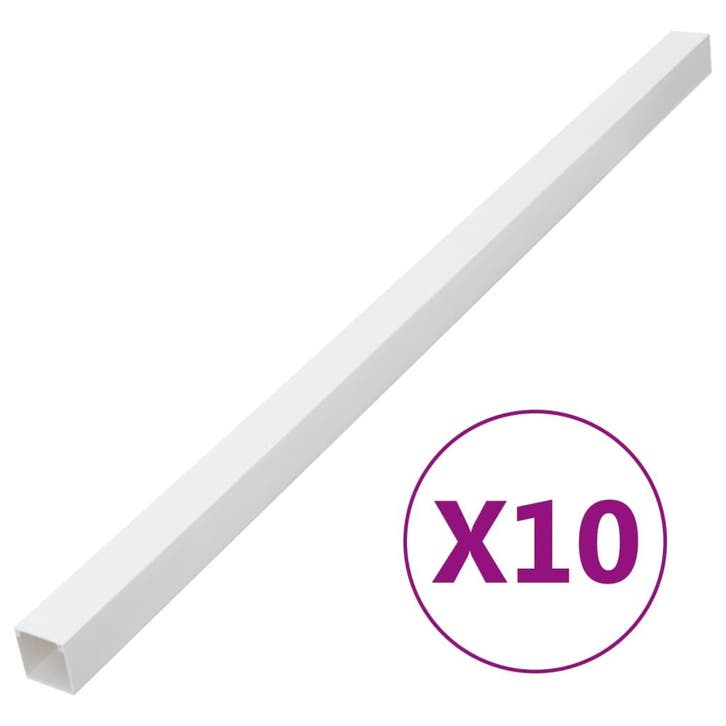 vidaXL Kabelgoot 60x40 mm 10 m PVC, Informatique & Logiciels, Pc & Câble réseau, Envoi
