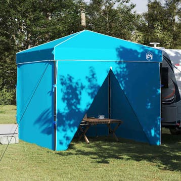 vidaXL Luifel Tent 243 x 243 x 251 cm Blauw Stof, Verzenden