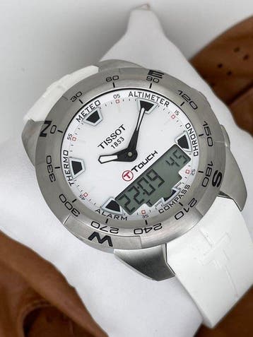 Tissot - T-Touch Expert White - T013420170110 - Homme -, Handtassen en Accessoires, Horloges | Heren, Nieuw