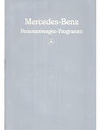 1983 MERCEDES BENZ PROGRAMMA BROCHURE DUITS, Nieuw