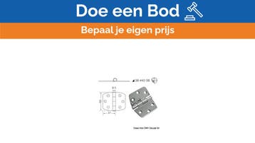 Bieden: Osculati Stainless Steel 316L Hinge, Ophalen of Verzenden