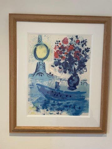 Marc Chagall (1887-1985) - Bateau Mouche Au Bouquet
