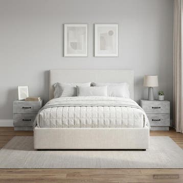 vidaXL Nachtkastje 2 st Betongrijs 43 x 34,5 x 44,5 cm, Verzenden