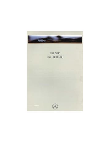 1991 MERCEDES BENZ G KLASSE BROCHURE DUITS
