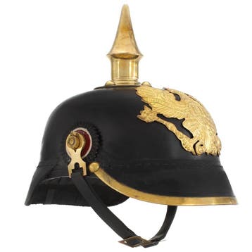 vidaXL Pickelhaube Germaans replica LARP staal zwart, Collections, Verzenden