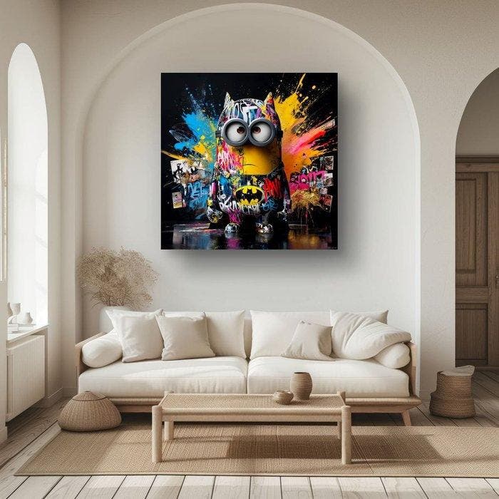 Urban3DArt (1971) - Minion Batman Splash Limited Edition, Antiquités & Art, Art | Objets design