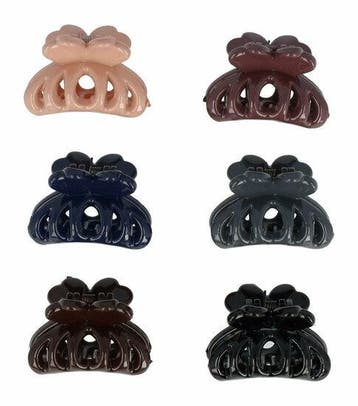 Haarspeld Haarklemmen 2,5cm – Naturel – Zwart Bruin Blauw, Nieuw