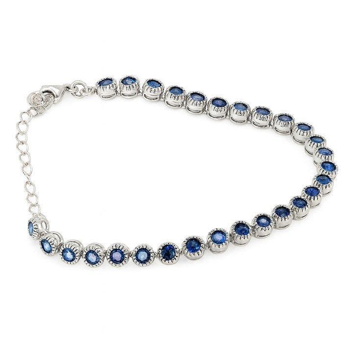 Zonder minimumprijs - Armband Verguld Saffier - 18-karaats, Handtassen en Accessoires, Armbanden