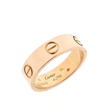 Roségouden ring; Cartier, Handtassen en Accessoires, Ringen, Gebruikt, Ophalen of Verzenden, 17 tot 18, Dame