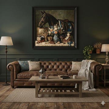 Artxlife - Champion Horse Realistic Oil Paint style - 80 x