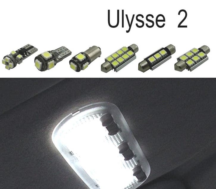 Kit 15 Ampoules Led Intérieur Pour Fiat Ulysse 2 Mk2 179 03-, Auto-onderdelen, Verlichting, Verzenden