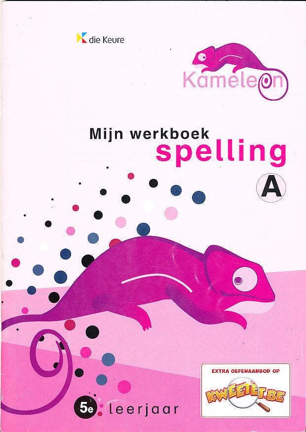 Kameleon Werkboek Spelling A 5e leerjaar, Livres, Livres scolaires, Envoi