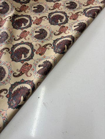 Stuk stof in Panama 100% katoen OEKO-TEX Fantasie Paisley