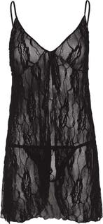 Sexy Lingerie Romantische kanten babydoll met bijpassende..., Verzenden, Nieuw