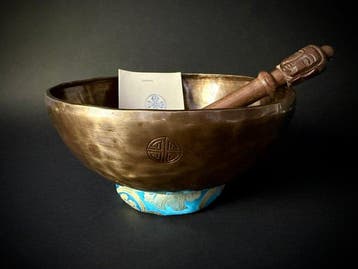 Klankschaal - Legering, van vijf metalen - Full Moon - Groot