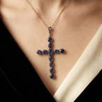 Pendentif Métaux mélangés - Pendentif croix en or 9 carats
