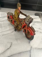 Arnold - Jouet en étain - Arnold A643 tin wind-up motorcycle, Antiquités & Art