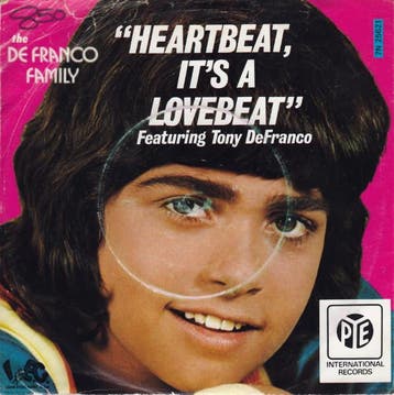 The DeFranco Family - Heartbeat - Its A Lovebeat / Sweet, S, Verzenden, Gebruikt