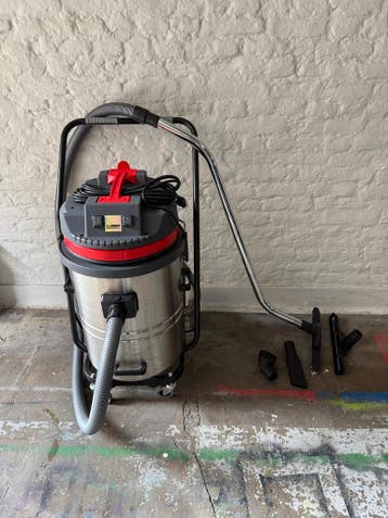 Aspirateur industriel INOX 60L _ 2 moteurs - NEUF - Garantie, Neuf, Aspirateur d'eau