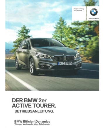 2016 BMW 2 SERIE ACTIVE TOURER INSTRUCTIEBOEKJE DUITS, Ophalen of Verzenden
