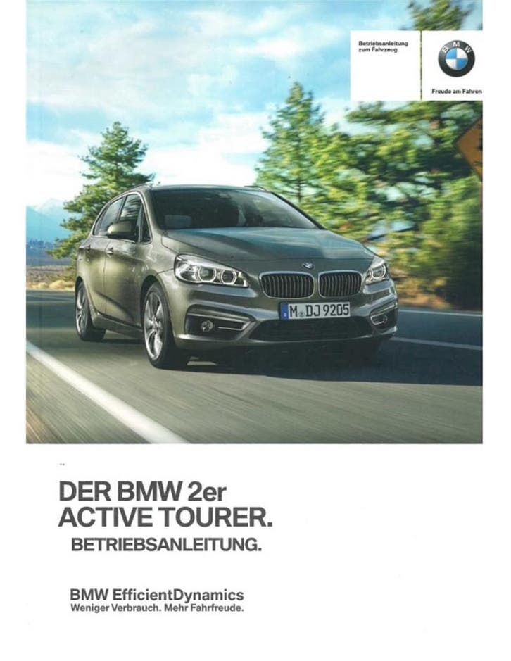 2016 BMW 2 SERIE ACTIVE TOURER INSTRUCTIEBOEKJE DUITS, Auto diversen, Handleidingen en Instructieboekjes, Ophalen of Verzenden