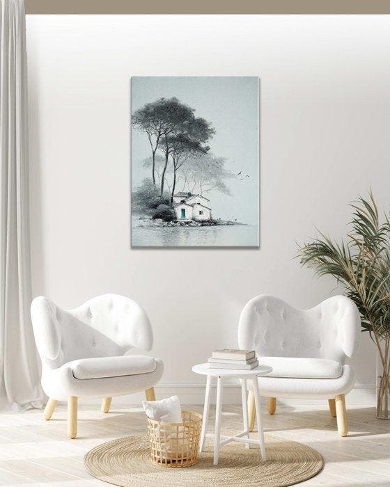 Clelia - The Azure Door’s Secret, Antiquités & Art, Art | Peinture | Moderne