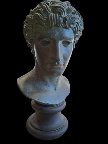 Buste, Grand buste antique style Apollon – Moulage officiel, Antiek en Kunst