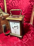 Klok - Messing - 1850-1900 - officierspendelklok, Antiek en Kunst