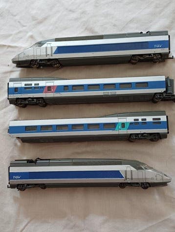 Jouef H0 - Train miniature (4) - TGV Atlantique - SNCF