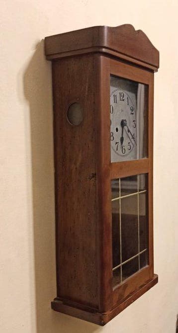 Pendule à balancier - Bois, Acier, Laiton - 1940-1950