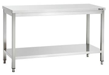Werktafel RVS met bodemschap | 600 mm diep | 850 mm hoog, Verzenden, Nieuw in verpakking