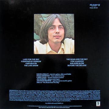 Jackson Browne – Late For The Sky, Verzenden, Zo goed als nieuw