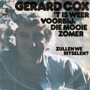 Gerard Cox - t Is Weer Voorbij Die Mooie Zomer, Verzenden