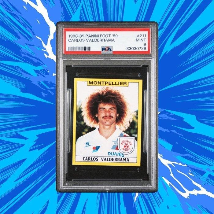Panini Foot 89 - Rookie #211 Carlos Valderrama - PSA 9, Collections, Autocollants