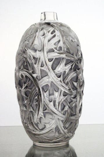 Lalique - René Lalique - Vaas - Ronces - Glas, Antiek en Kunst