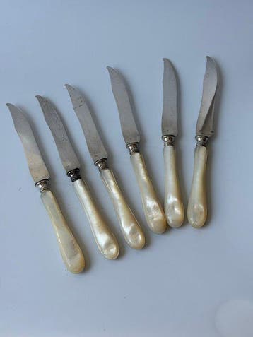 Tafelmessenset (2) - .800 zilver - Russische oorsprong?