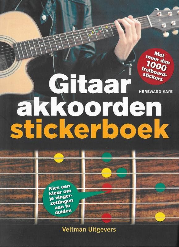 Gitaarakkoorden stickerboek 9789048316625 Hereward Kaye, Boeken, Hobby en Vrije tijd, Gelezen, Verzenden