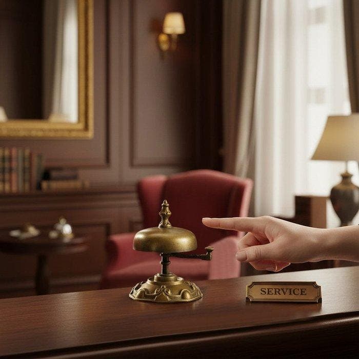 Servicebel - Mod. Reception Grand Hotel in Belle, Antiek en Kunst, Antiek | Overige Antiek