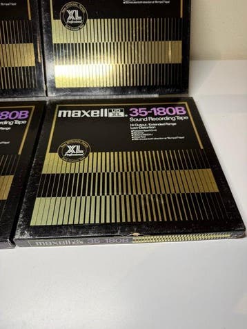 Maxell - UD XL 35-180B 10.5Inch Metal Reel Tapes 4-Piece Set, Nieuw