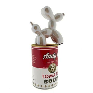 Koen Betjes (1992) - Balloon Dog (white) x Andy Warhol