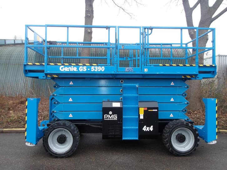 Veiling: Schaarhoogwerker Genie GS-5390RT 18.15m Diesel 2019, Zakelijke goederen, Machines en Bouw | Liften, Steigers en Ladders