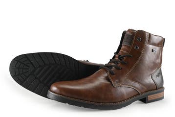 Rieker Veterboots in maat 45 Bruin, Bruin, Verzenden, Boots, Zo goed als nieuw