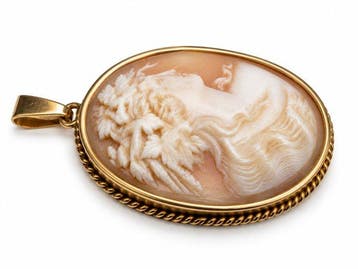 Cameo - 14 karaat Geel goud - Cameo, Handtassen en Accessoires
