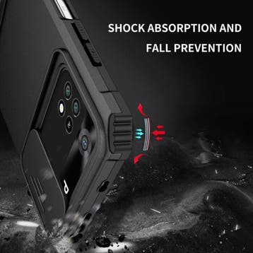 Xiaomi Poco X3 Pro - Kickstand Hoesje met Camera Slide -, Verzenden