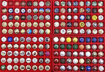 Collectie champagnecapsules - Grote partij champagnecapsules