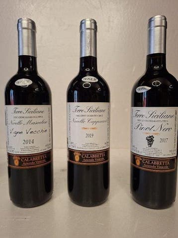 2014 Nerello Mascalese V.V., 2019 Nerello Cappuccio, 2017, Nieuw