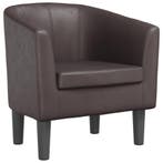 Kuipstoel Kunstleer Bruin | Retour Deal | 47% Korting!, Huis en Inrichting, Stoelen, Verzenden, Nieuw, Bruin, Leer