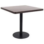 Bistrotafel MDF 80x80 donkerbruin | Tweede Kansje | OP = OP, 50 tot 100 cm, Verzenden, Vierkant, 50 tot 100 cm