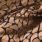 BA142 - Zwart fluweel en goud met dierenprinteffect -