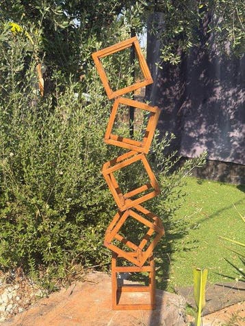 Ana Lucia B.M - Sculpture Corten - XXL - NO Reserve, Antiquités & Art